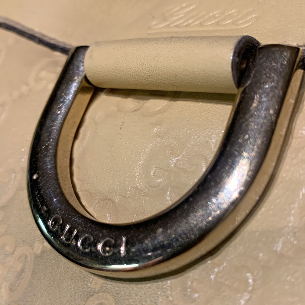 Pre-Loved Gucci Monogram Embossed Adjustable Sing… - image 2
